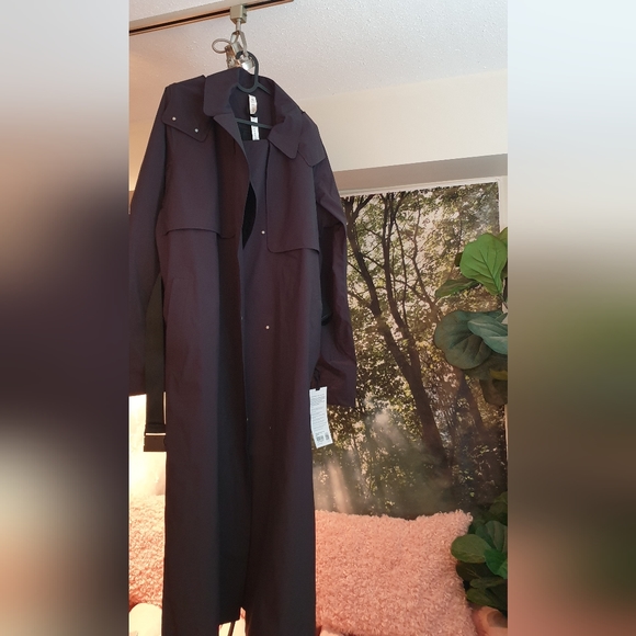 Lululemon | Always There Trench Coat | Black| Size 12 | Full Length | Sold Out | - Picture 9 of 11